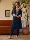 Pari By 9star Pure Viscose Chanderi With Embroidery Work Top With Bottom Dupatta Online Wholesale